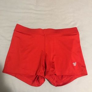 Red varsity spandex